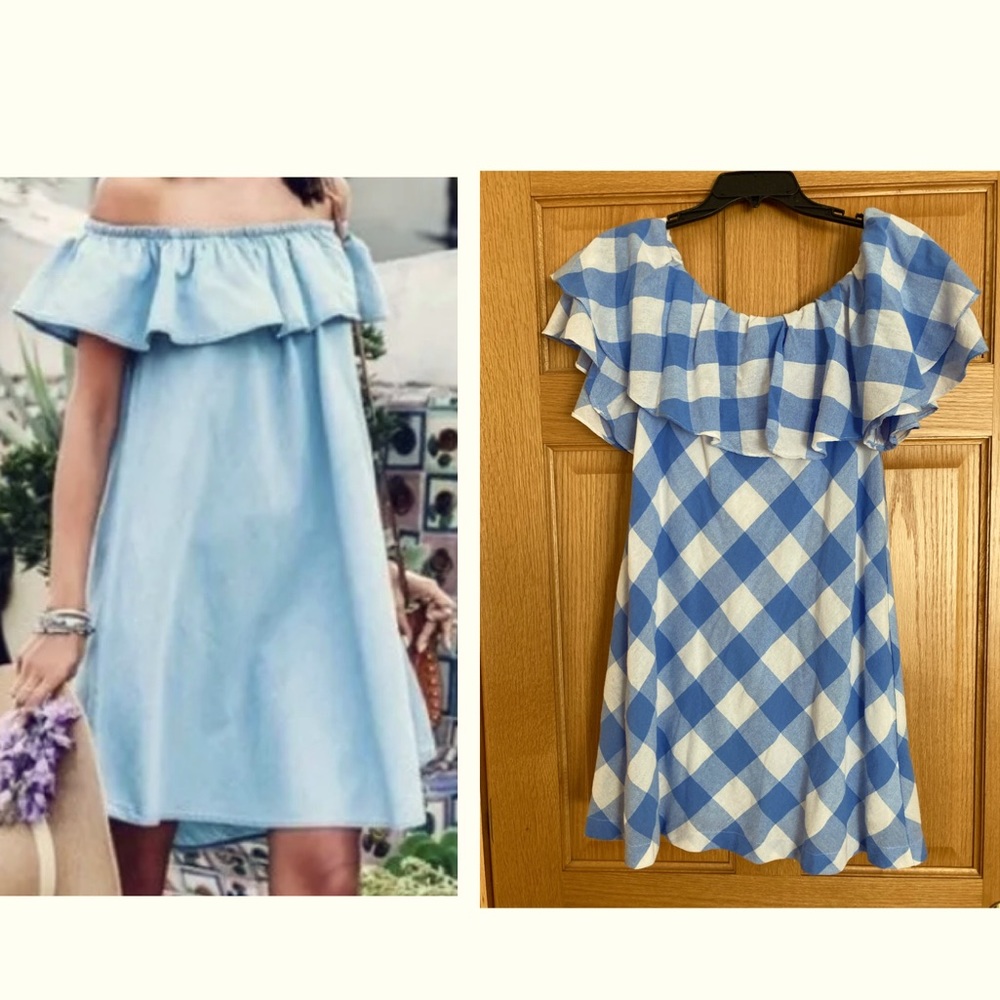 Sugar Lips brand off shoulder picnic dress small